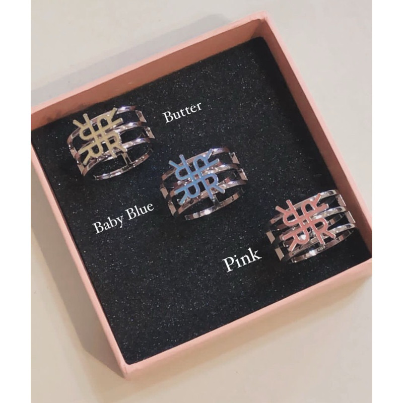 Clea Hijab Ring Riamiranda Monogram Jacquard RM Ria Miranda Pin Brooch