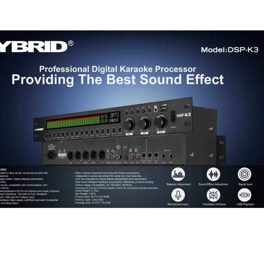 Profesional Digital Hybrid Processor DSP K3 Original Processor Hybrid DSP K3