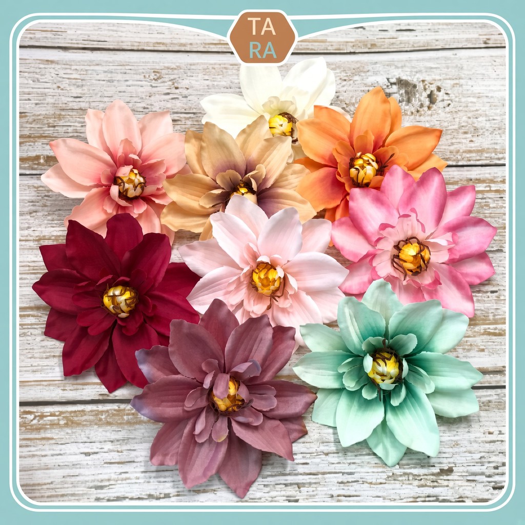 Taraflower - Kelopak Bunga Teratai Artificial 11Cm Lotus Palsu Imitasi Bunga Teratai Plastik Hiasan