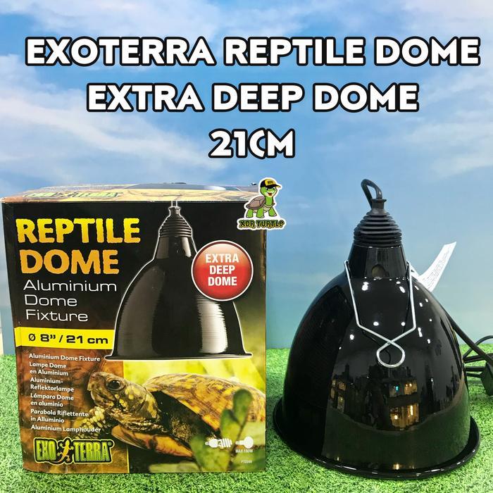 EXOTERRA REPTILE DOME 8" FITTING TORTO REPTIL SULCATA ALDABRA IGUANNA