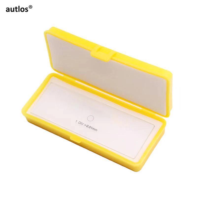 Optical Glass 0.01mm Microscope Stage Micrometer Camera Measuring Tools Calibration Slide Measuremen