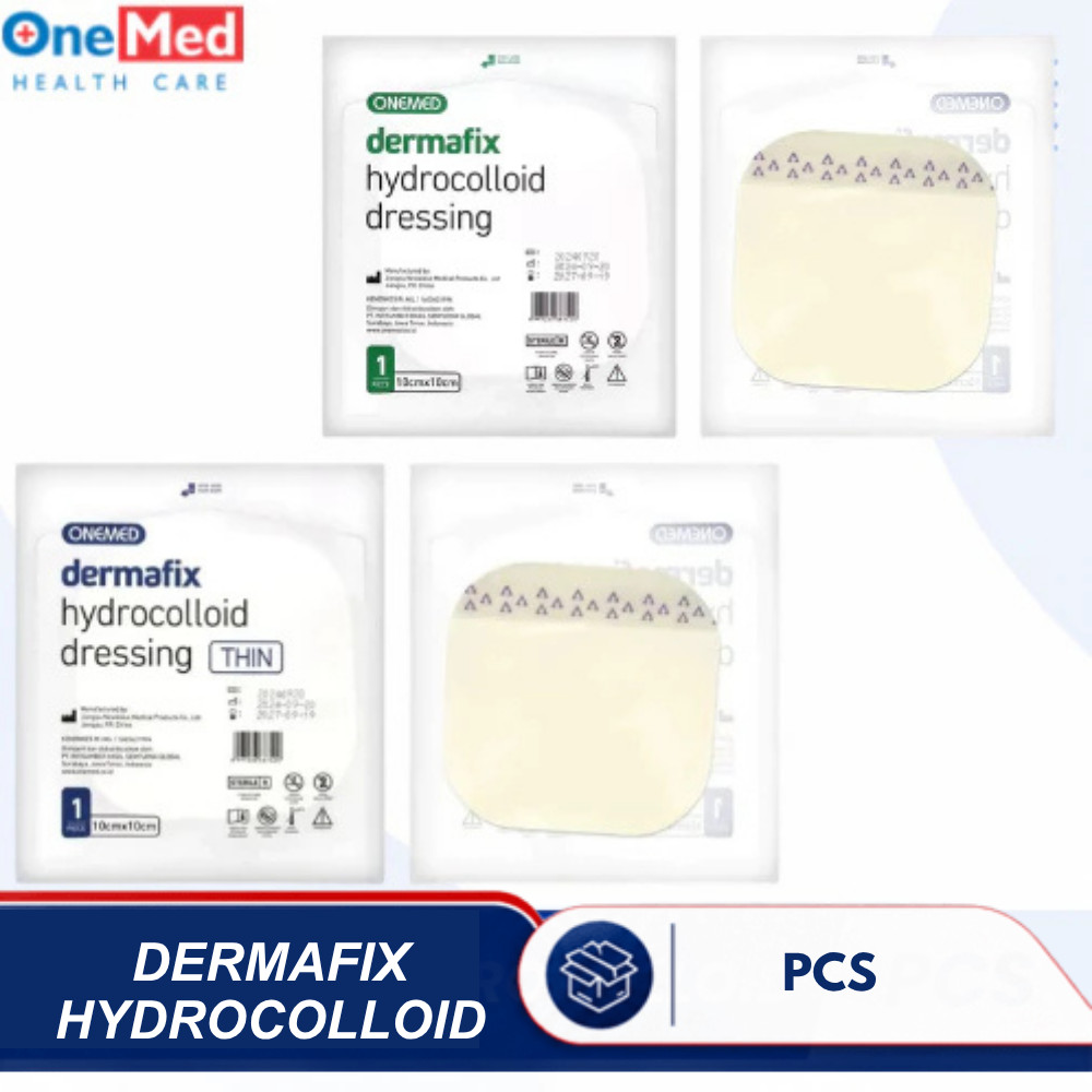 Onemed Dermafix Hydrocolloid Dressing 10x10cm | Dermafix Hydrocolloid Dressing Thin Plester Luka