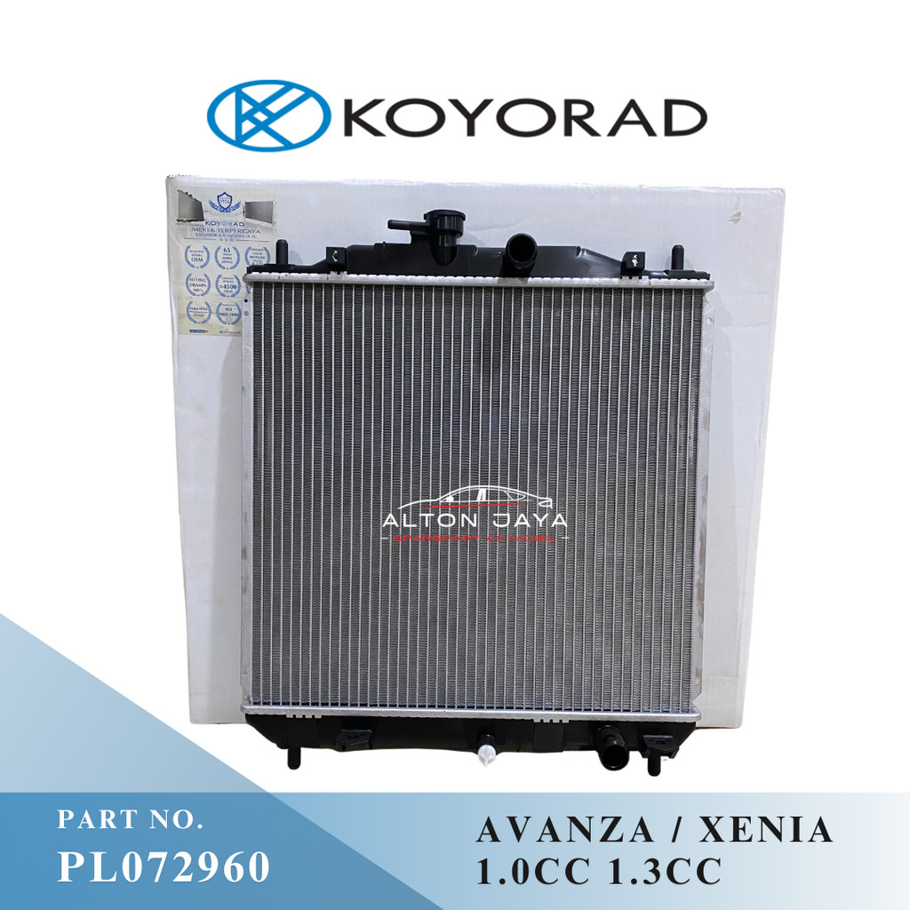 RADIATOR TOYOTA AVANZA XENIA LAMA 1300CC 1000CC TAHUN 2004-2011 MANUAL KOYORAD JAPAN PL072960