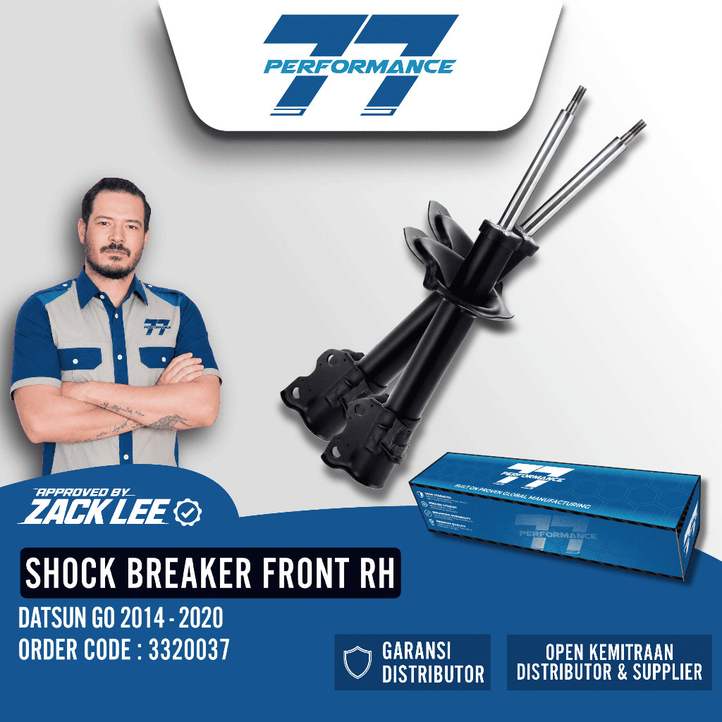 SHOCKBREAKER FRONT RH DATSUN GO 2014 - 2020 -  77 Performance Bergaransi 6 Bulan - Sparepart Mobil P