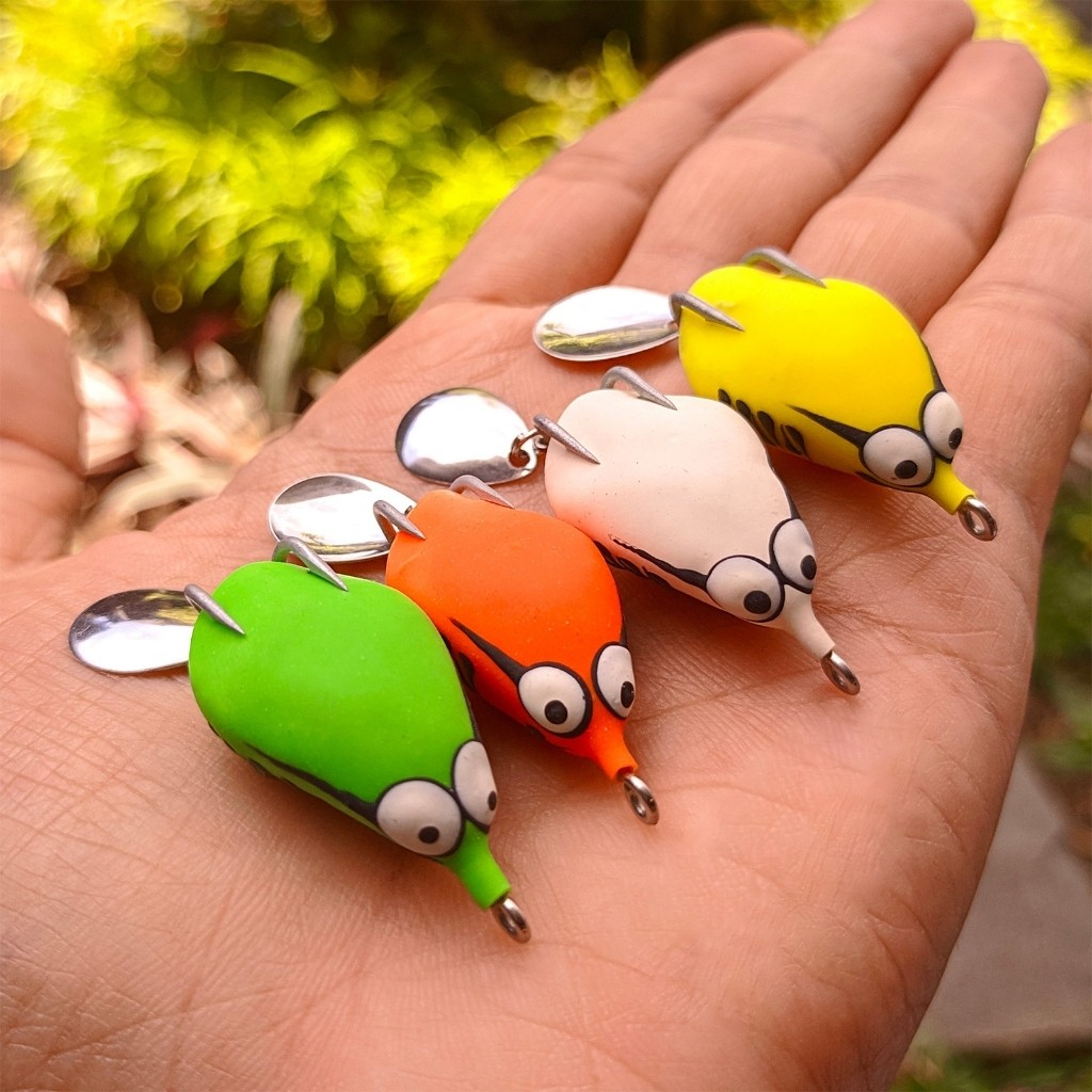 Umpan Pancing Softfrog BUFO Series Baby Mini Petir Citoz Konin Bolot Latex Thailand Hook VMC Anti Ka