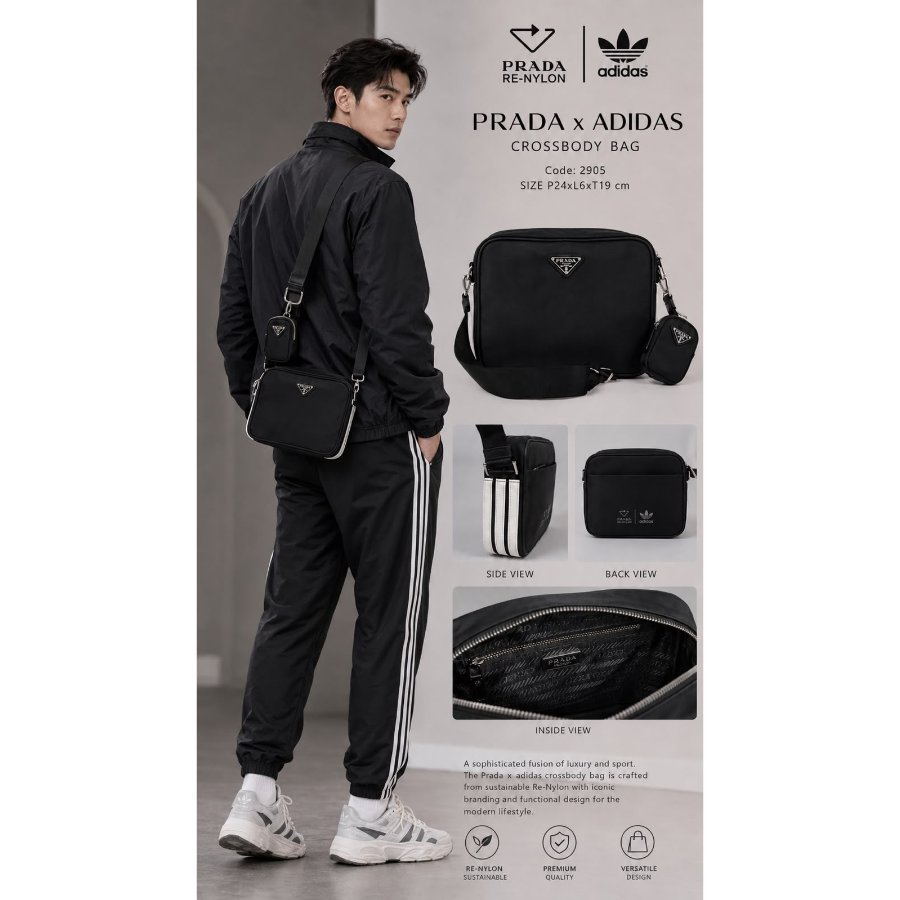 VVIP PLATINUM + ADA BARCODE + FREE POUCH SLING BAG UNISEX PRD X ADD 2905