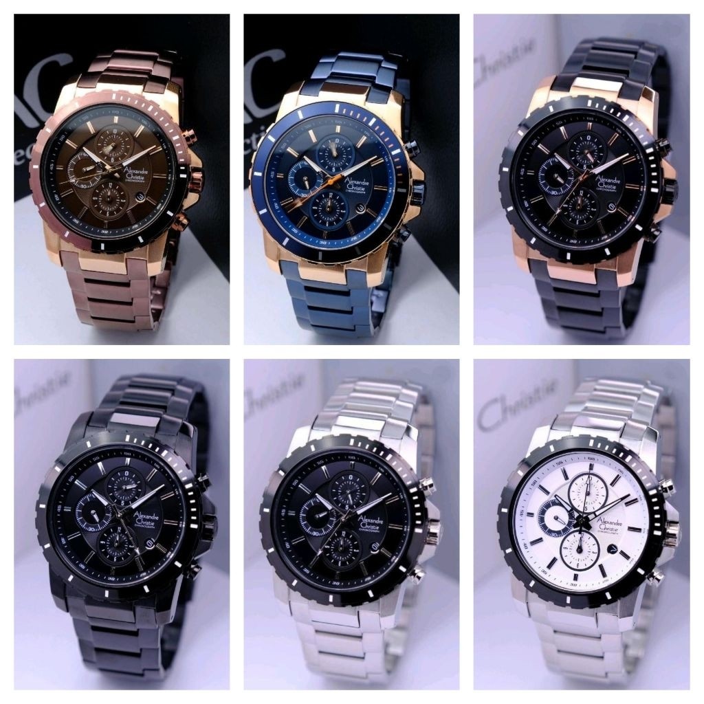 JAM TANGAN PRIA ALEXANDRE CHRISTIE ORIGINAL AC 6141 / AC 6323 / AC 6562 / AC 6668 / AC 6692 GARANSI 