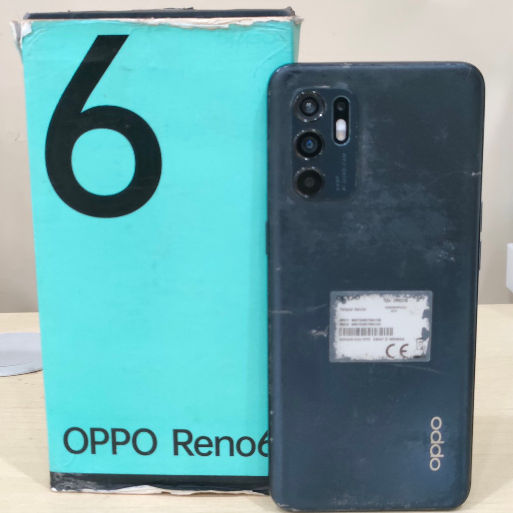 Handphone Oppo Reno 6 (4G) Ram 8/128 GB (cek deskripsi minus 4423) 564130
