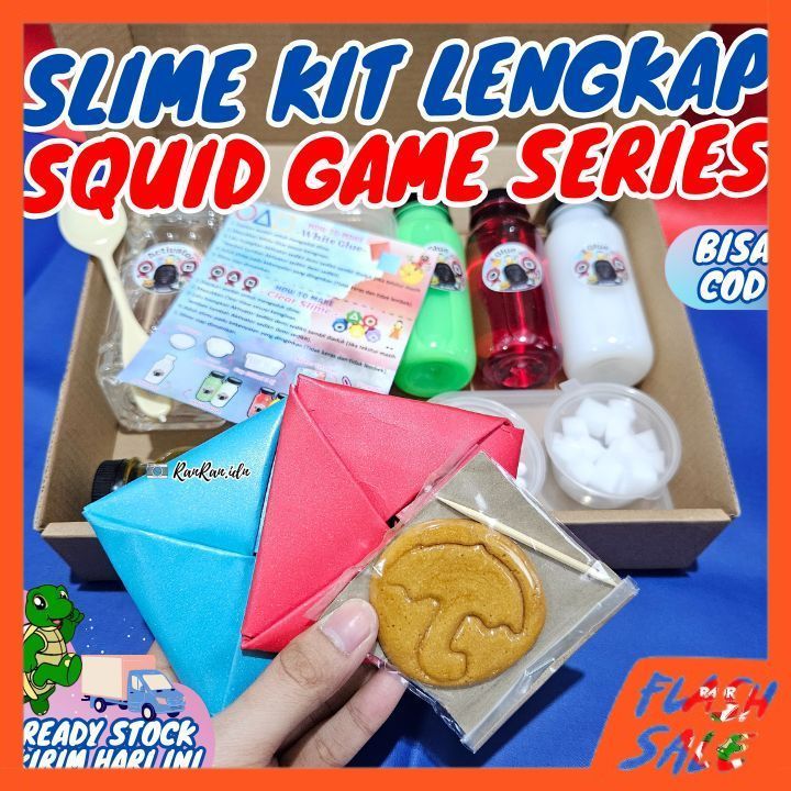 Slime Kit Squid Game/ Slime Kit Lengkap Squid Game/Slime Kit Cowok & Cewek/ Slime Kit Anak YNG