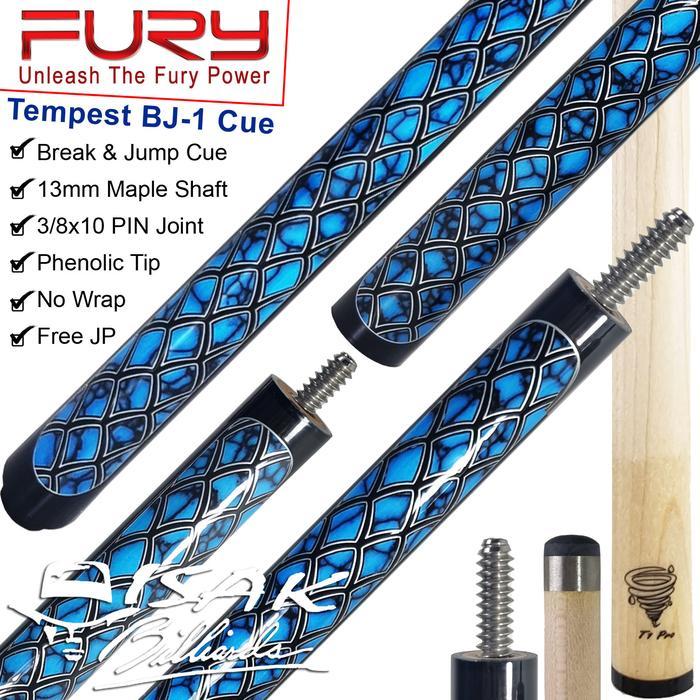 Fury Tempest BJ-1 Break Jump Cue - Phenolic Stick Billiard Bola Lompat