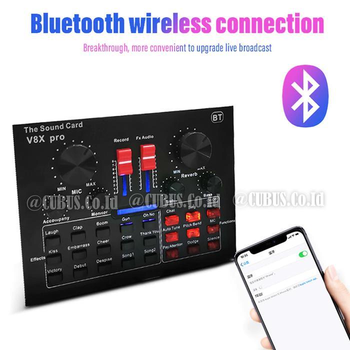 SoundCard V8X Pro USB Headset Microphone Webcast Live Broadcast