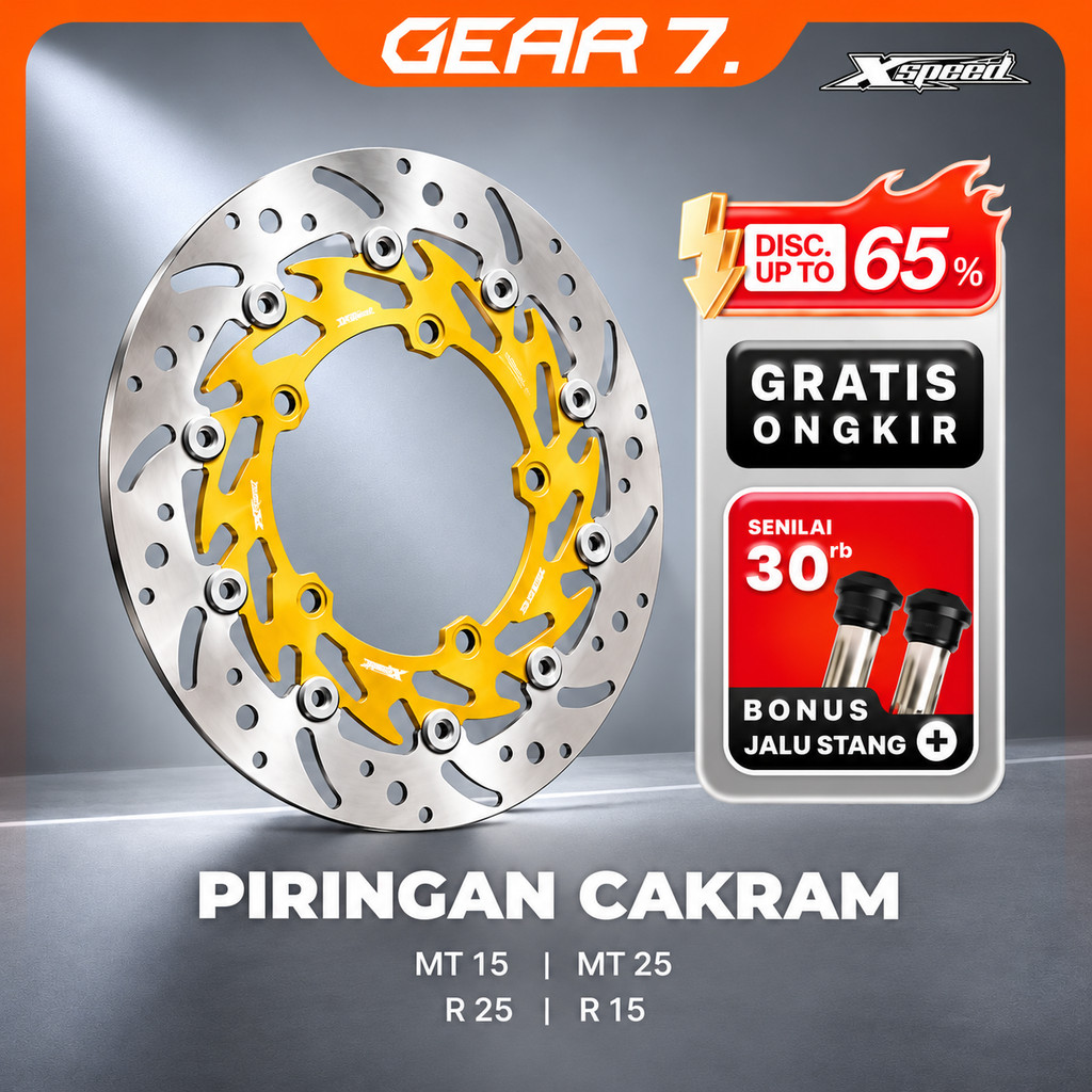 PIRINGAN DEPAN CAKRAM XSPEED 320MM - DISC BRAKE Yamaha R15 / R25 / MT-25 / MT-15 / Xabre 150, XSPEED