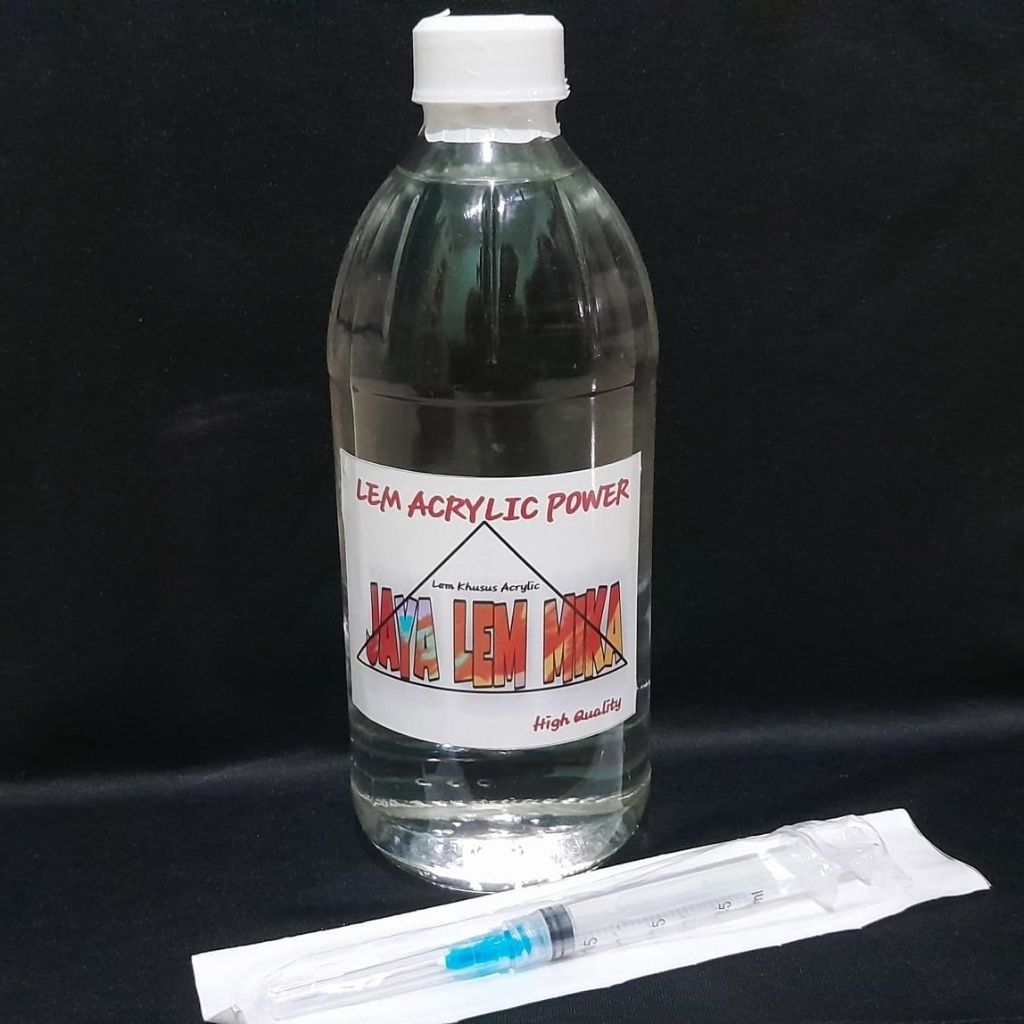 

Lem Acrylic 1Liter/Lem Akrilik + suntikan Lem akrilik