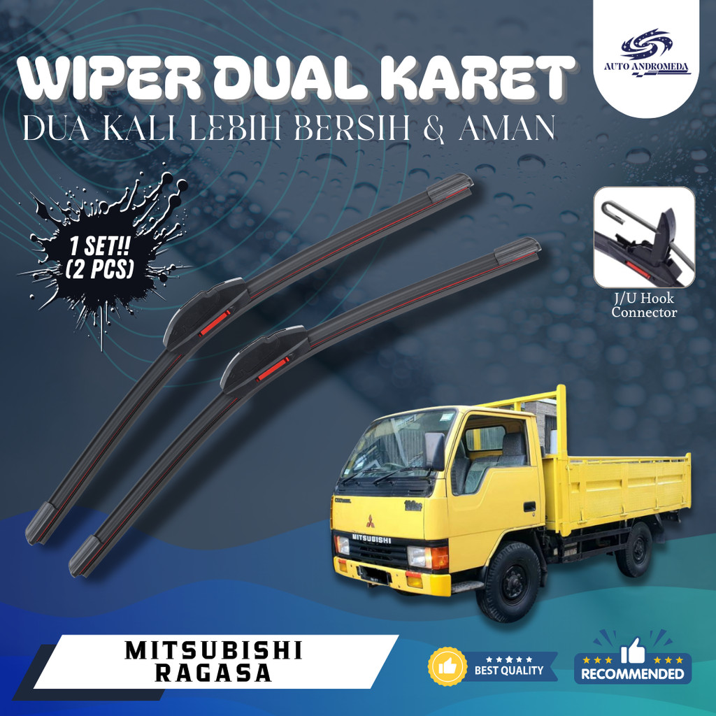 COD Wiper Wuling Ragasa Aksesoris Mobil Wiper Rubber Dual Karet Premium Awet Anti Air Berkualitas