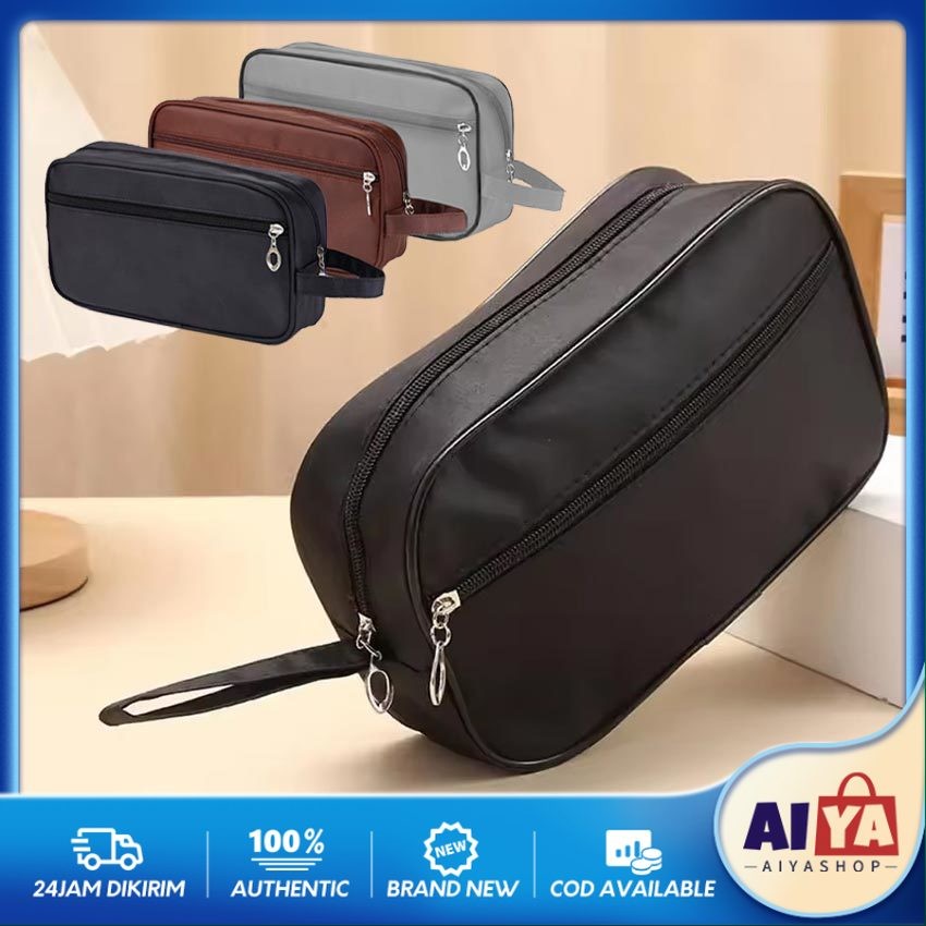 Tas Perlengkapan Mandi Pria / Wash Bag Travel / Tas Tempat Sabun Tas Alat Mandi Traveling Waterproof