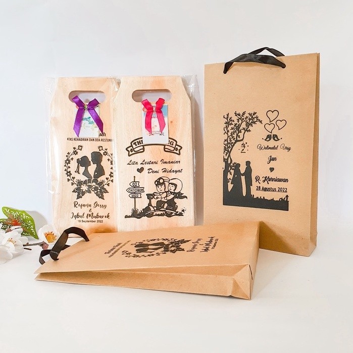 SOUVENIR PERNIKAHAN MURAH UNIK SOUVENIR TALENAN TAS 12×24 SOUVENIR PERNIKAHAN CUSTOM GERATIS SABLON 