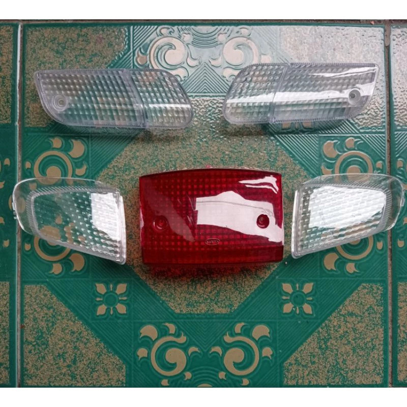 Mika sein depan bening dan mika stoplamp belakang Astrea grand legenda impressa mika set Astrea gran