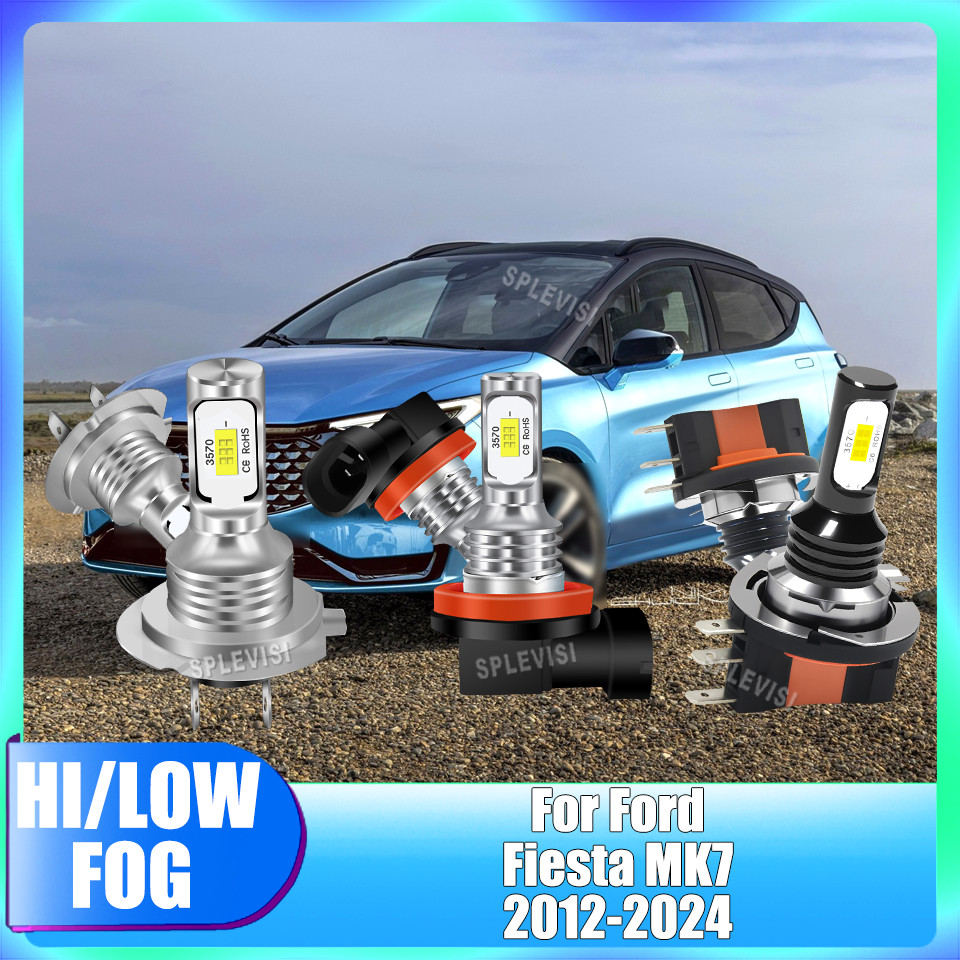 H15 H7 H11 Hi Beam/DRL Low Beam Fog Light High-Performance 6000K Upgrade For Ford Fiesta MK7 2012 20