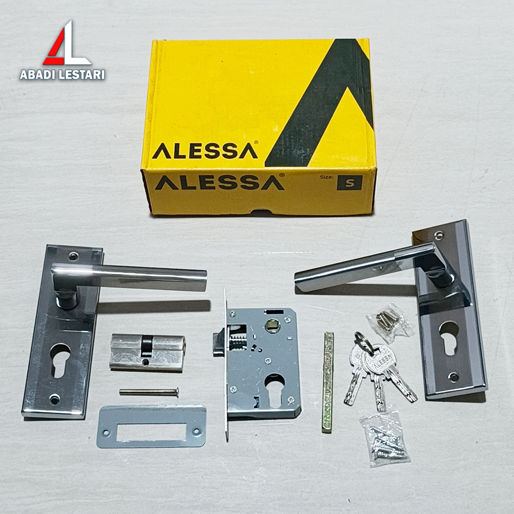 HANDLE PINTU KAMAR KECIL MINIMALIS KOMPLIT / GAGANG PINTU RUMAH KECIL / HANDLE KUNCI PINTU SET KOMPL