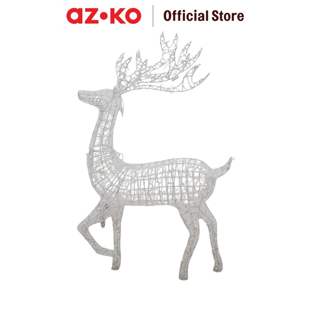 AZKO Noelle Lampu Dekorasi Natal Christmas Deer Standing Y25 - Putih Hiasan Natal Pernak Pernik Nata
