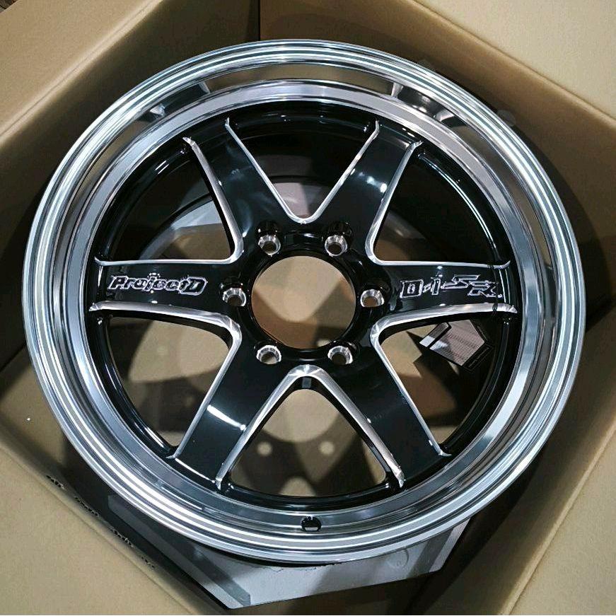 4pcs Velg LENSO D1SR 18x9.5 6H 139.7 et+25 RING 18 R18 lebar 9,5 inci Mobil  FORTUNER PAJERO HILUX F