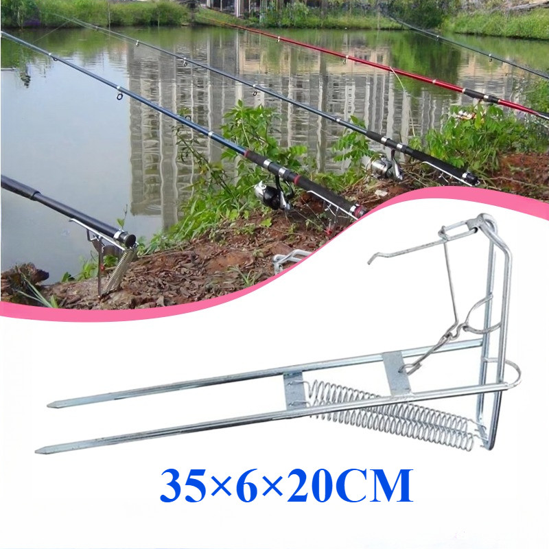 1Set Cagak Joran Pancing Otomatis Spring Lifting Dudukan Pancing Joran Bracket Joran Pancing