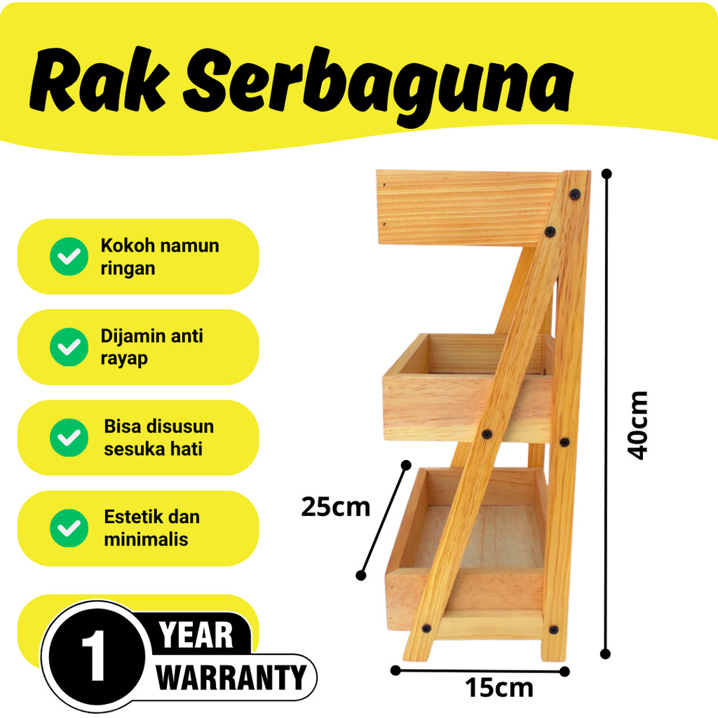 Rak Tempat Bawang / Rak Bumbu / Rak Telur 3 Susun