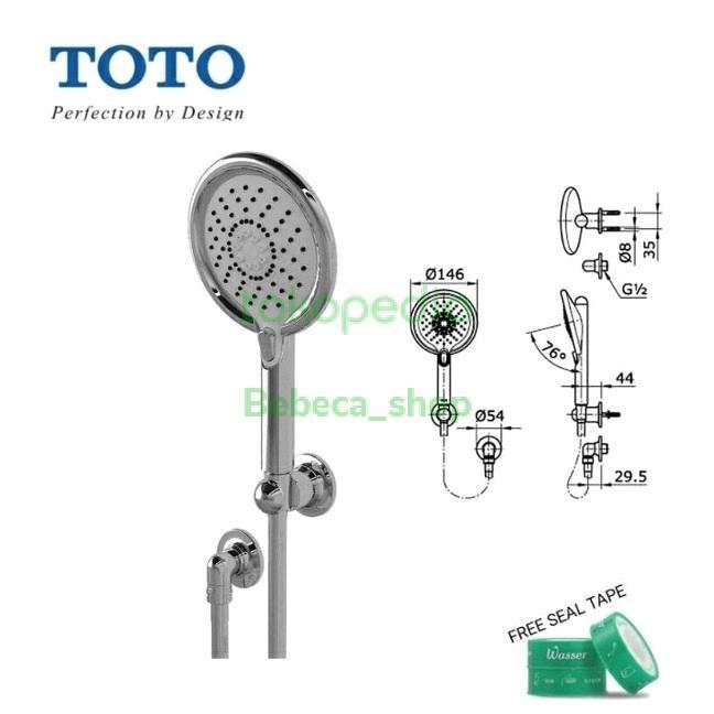 Hand Shower Set TOTO + Wall Outlet TX472SY