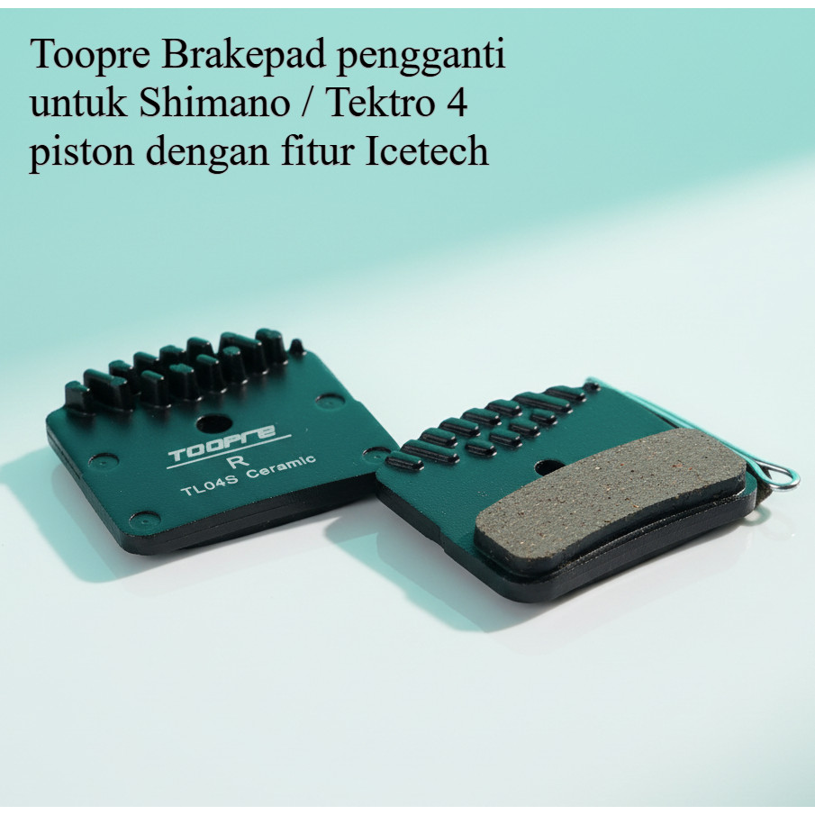 TOOPRE Brakepad Kampas Rem Premium Ice Tech D03S H03A N03A, Kompatibel untuk Shimano Saint Zee XTR X