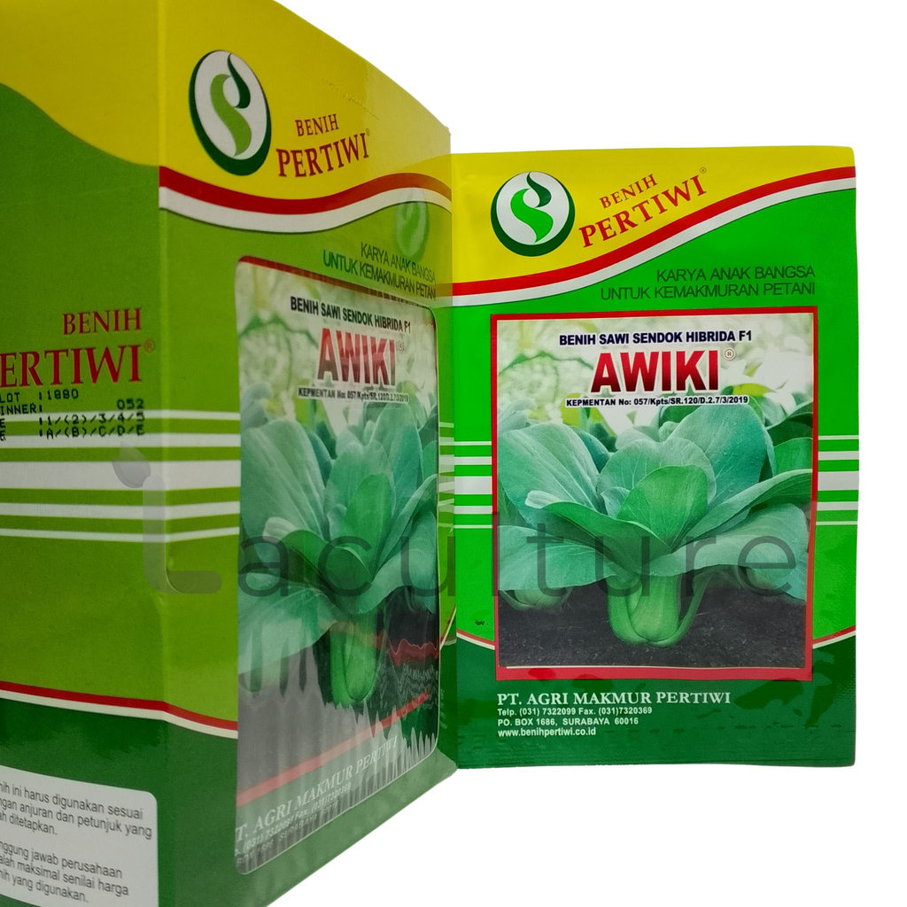 Benih Sawi Sendok Pakcoy Awiki F1 isi 10 Gram Cap Benih Pertiwi