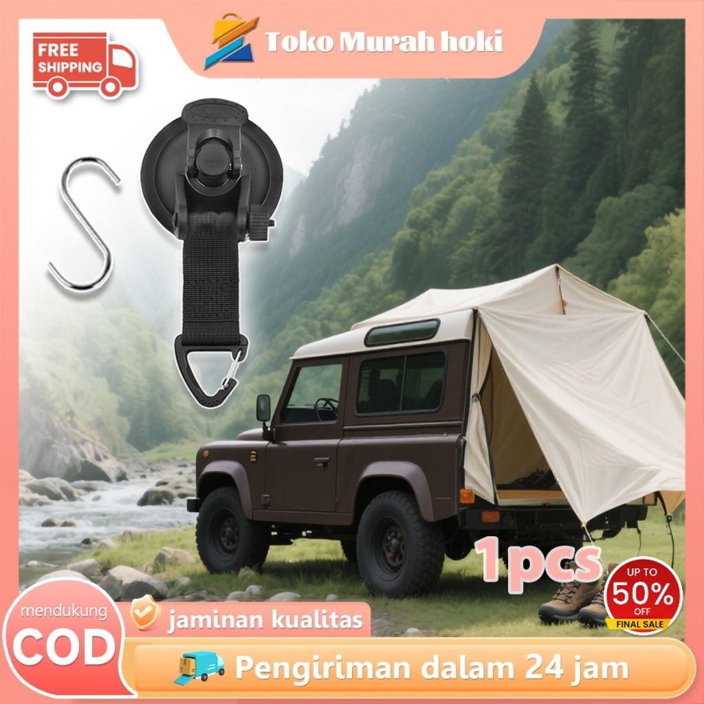 Suction Cup Camping Multifungsi Pengait Tenda Mobil Kait Awning Tenda Mobil Untuk Outdoor Camping