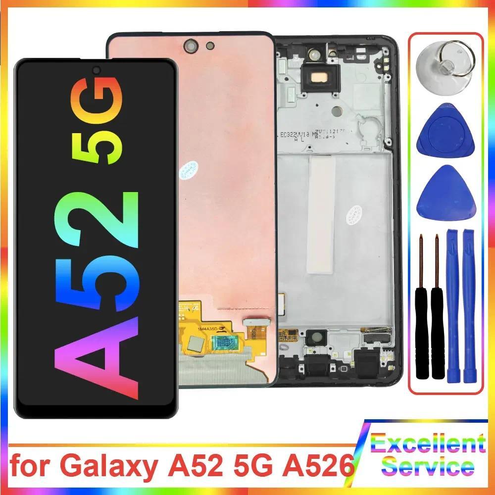 6.5'' AMOLED for Samsung Galaxy A52 5G A526U LCD splay Tou Screen Assembly Replace for Samsung Galax