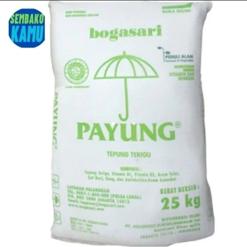Tepung Terigu Bogasari Payung 25 kg