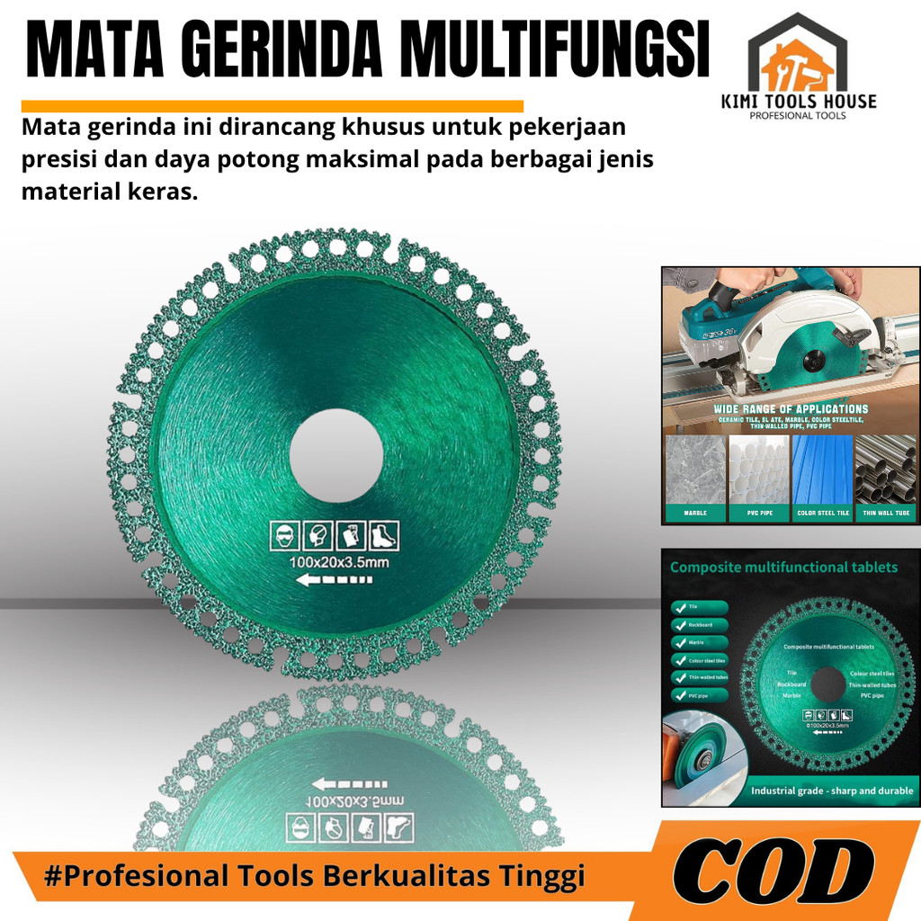 Termurah Mata Gerinda Multifungsi 4 Inchi / Mata Gergaji Circular Diamond 100mm / Mata Gerinda Serba