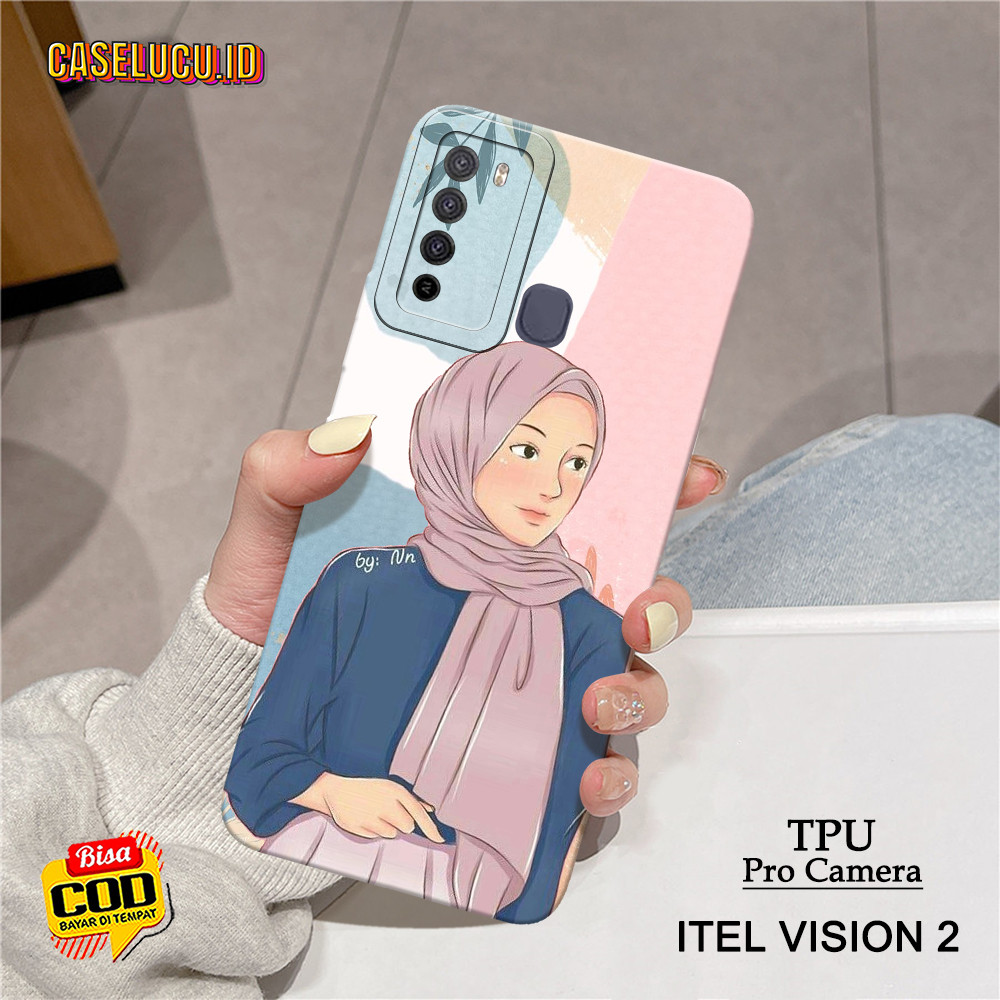 Softcase Hp Itel Vision 2 Terbaru - Fashion Case Hijab - Case Itel Vision 2  - Casing Hp Itel Vision