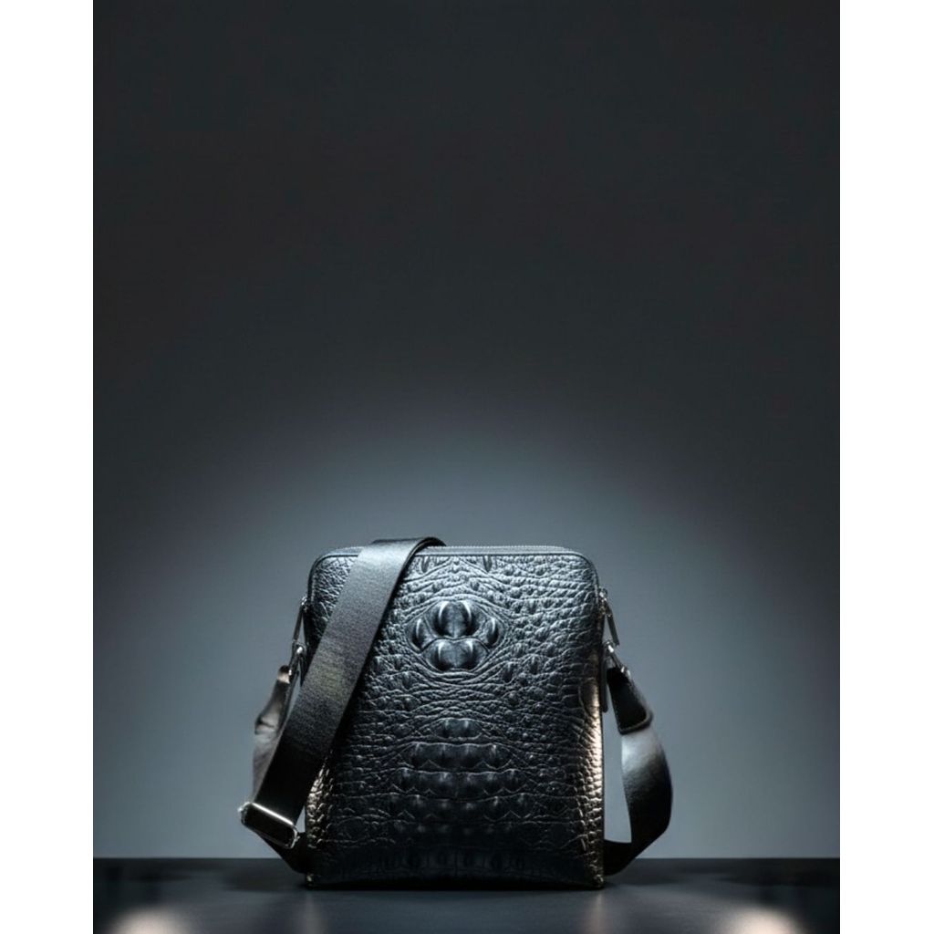 Selempang ZB-023 Tas selempang pria Tas motif kulit buaya