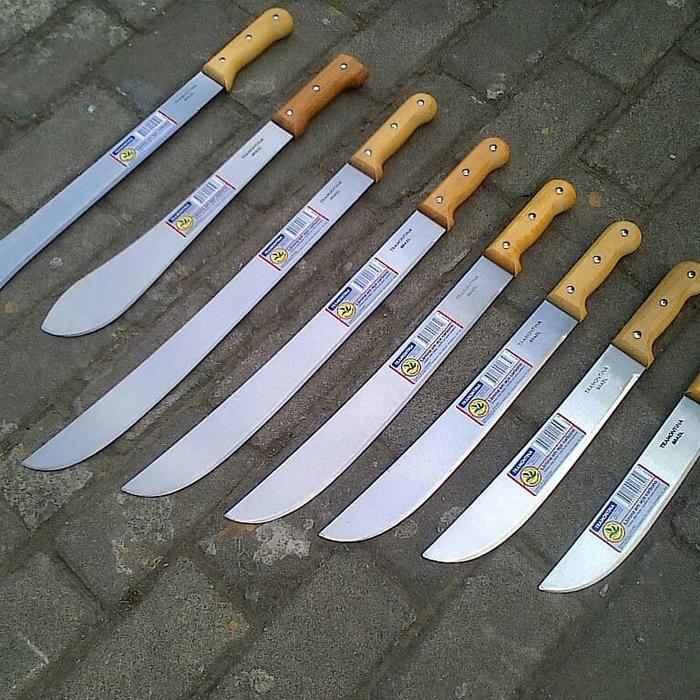 golok tramontina machete 10 inchi parang brazil /brasil baja carbon