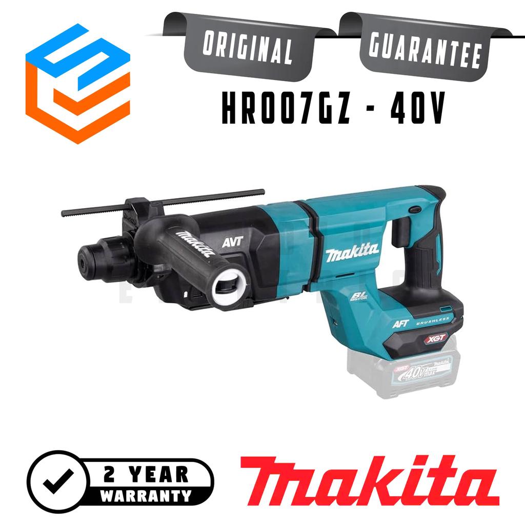 Makita Cordless Baterai Rotary Hammer Drill Mesin Bor Beton 40V + Unit Only - HR007GZ