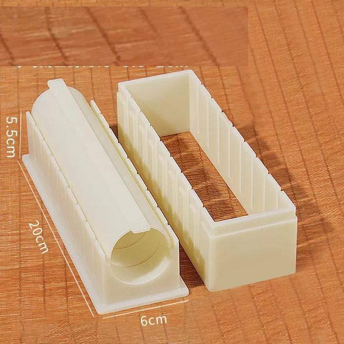 Cetakan sushi roll set panjang bulat hati persegi, Sushi mould set cut - Bulat