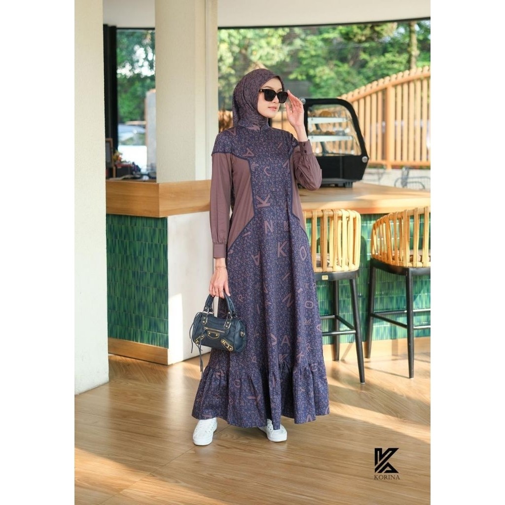Neona Dress Korina Original Terbaru Navy 2XL