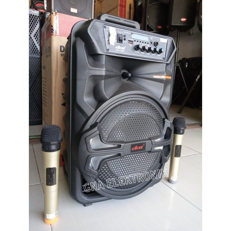 speaker dat 1209 free 2 microphone wireless