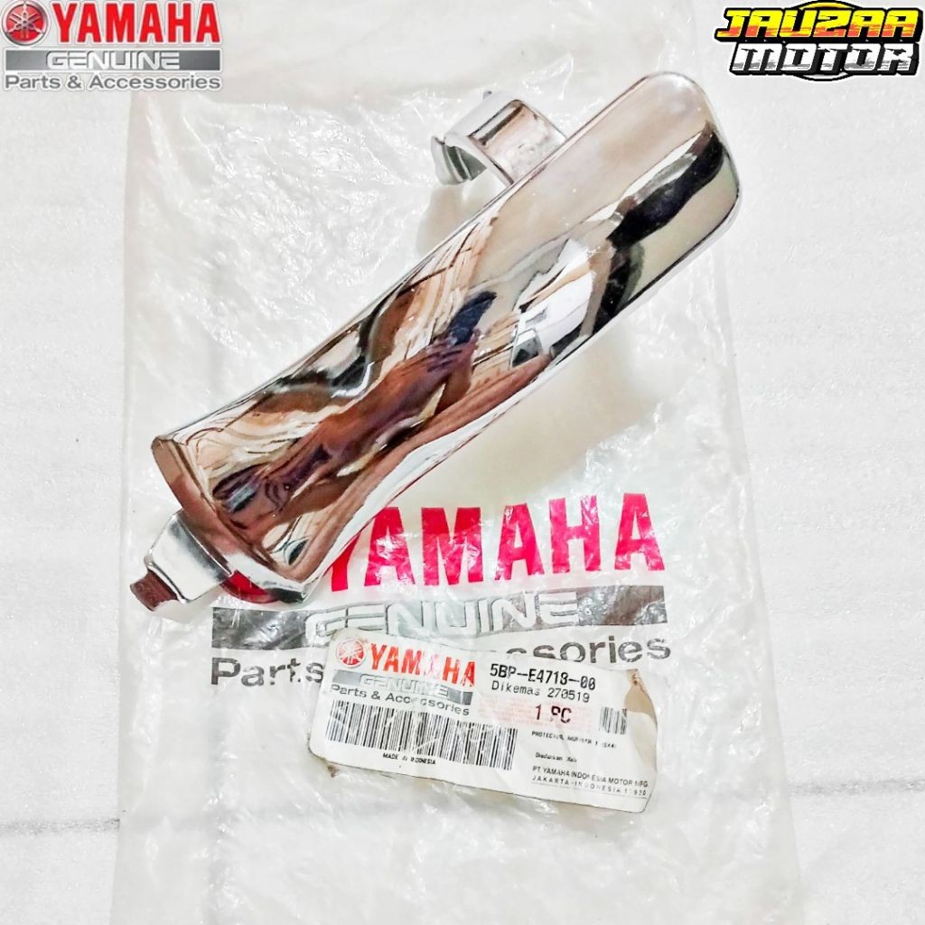 COVER PELINDUNG PROTEKTOR TAMENG KNALPOT KECIL SCORPIO G SX4 5BP-E4718-00 ORIGINAL YAMAHA