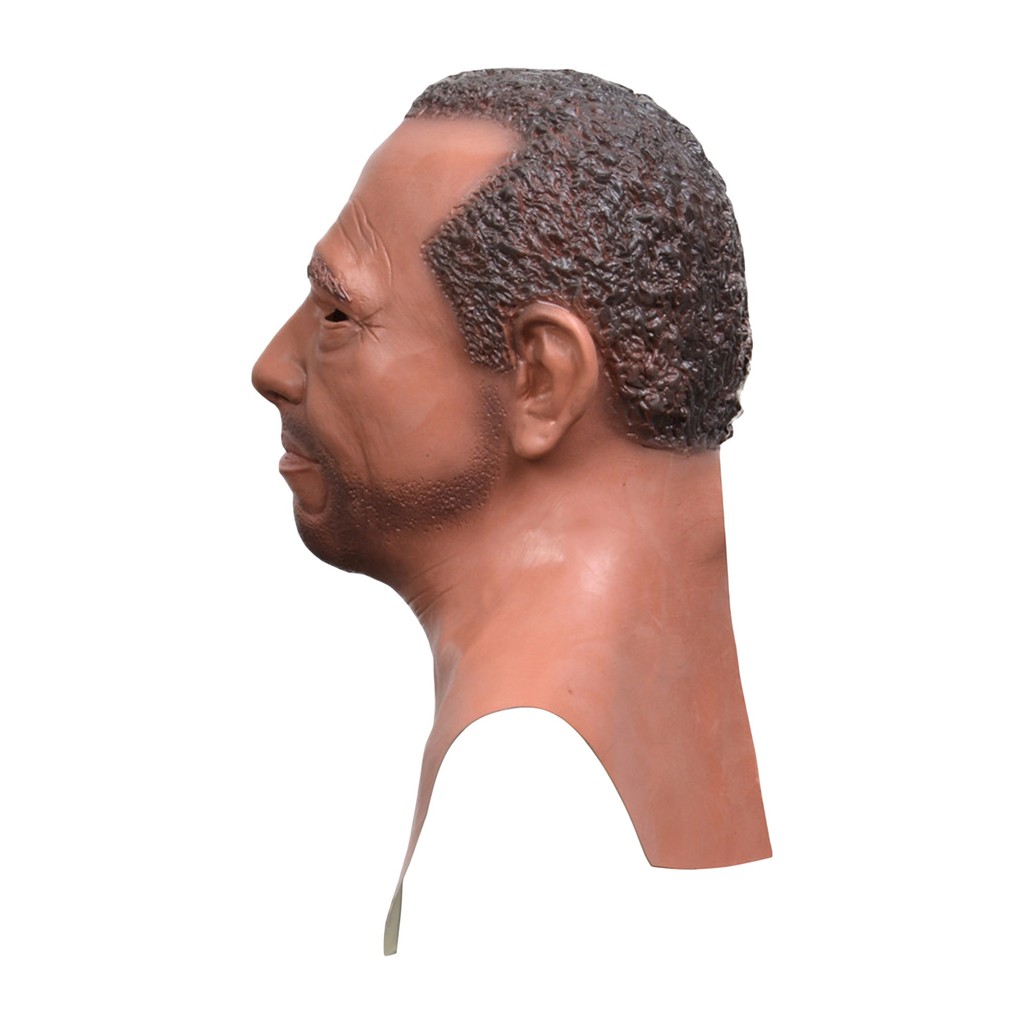 Realistic Human Facewear Funny Halloween Face Facewear Realistic Cosplay Headwear for Party Masquera