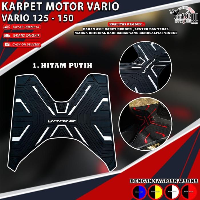 Best Seller KARPET VARIO 125 150 ABS CBS ISS OLD NEW BORDES ALAS KAKI PIJAKAN TATAKAN MOTOR HONDA V1