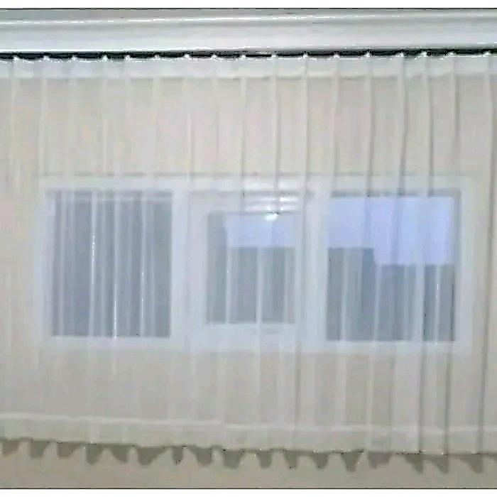 NEW!! vitrase gorden pendek etalase warung nasi gorden vitrase polos poil furing gordyn buplit