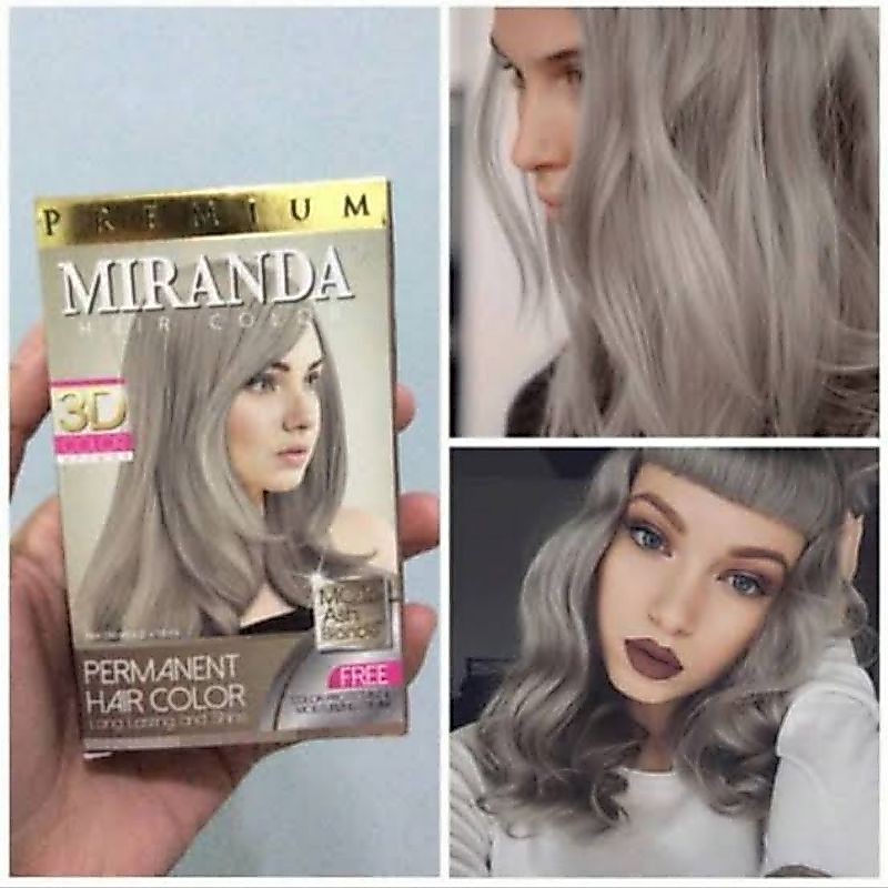 MIRANDA MC-16 ASH BLONDE // Miranda hair color grey