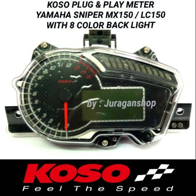 Speedometer yamaha MX King 150 / LC150 KOSO Speedometer digital (Plug & play meter)