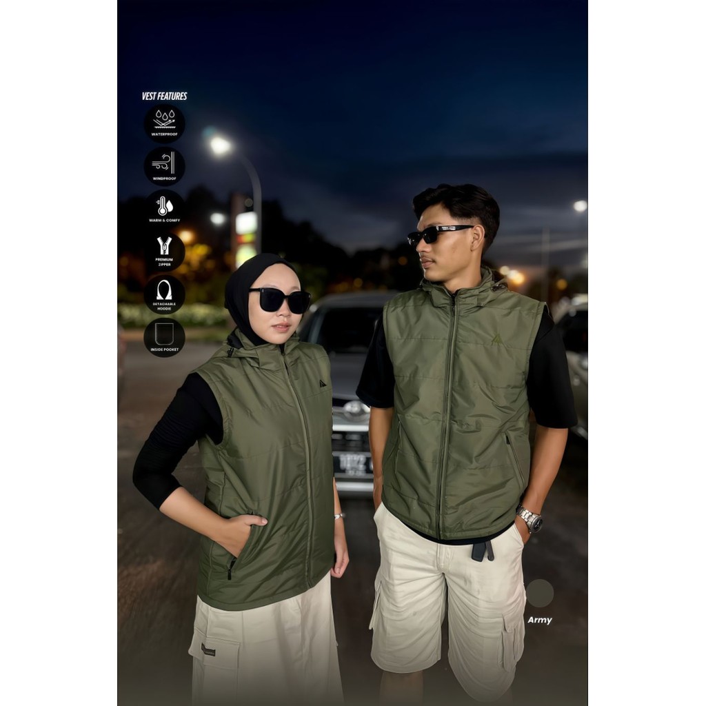 Terbaru Rompi Motor Hoodie Pelindung Dada | Vest Unisex