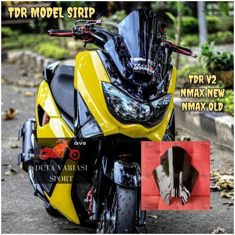 Visor Windshield Model TDR Sirip Nmax New 2020-2022 Windshield Nmax Old -Utama vm