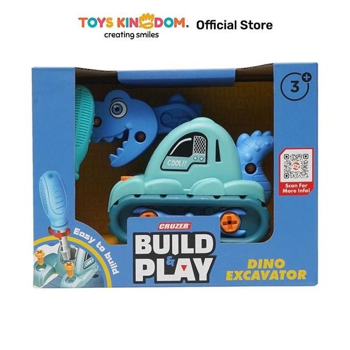 Toys Kingdom Cruzer Set Build & Play Dino Excavator